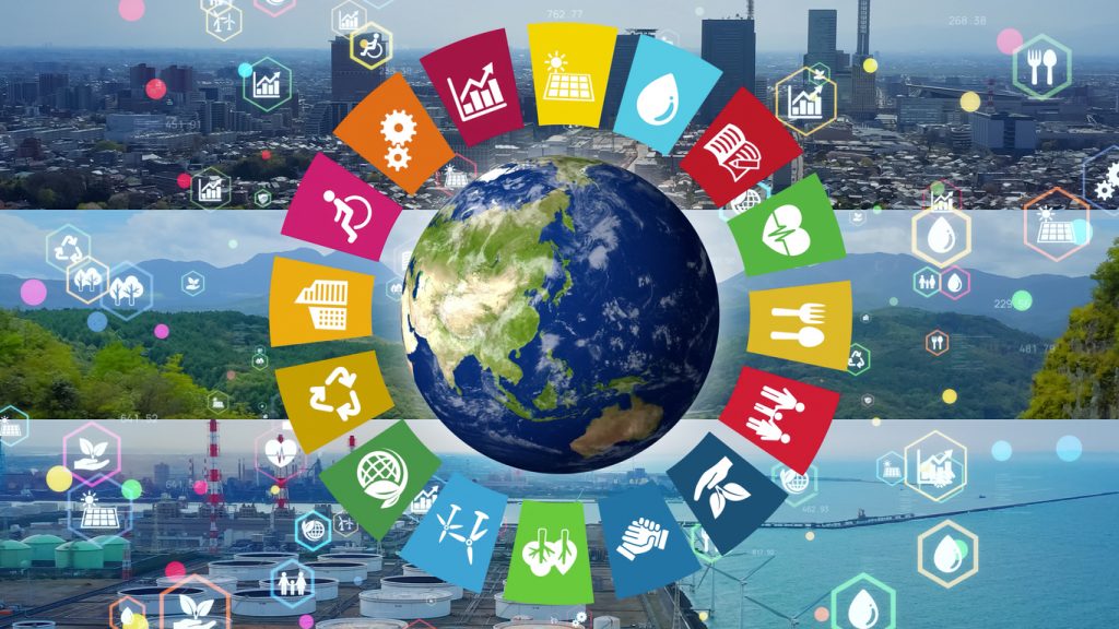 SDGs　企業　取組み　目標３　７　９　１０　